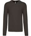KB965 V Neck Jumper Dark Grey colour image